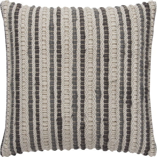 Cullman Pillow by HedgeApple Essentials in gray, natural. Made from unique in a transitional style.