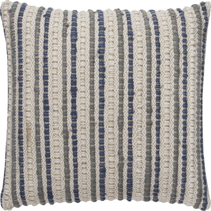 Craighead Pillow by HedgeApple Essentials in blue, natural. Made from unique in a transitional style.