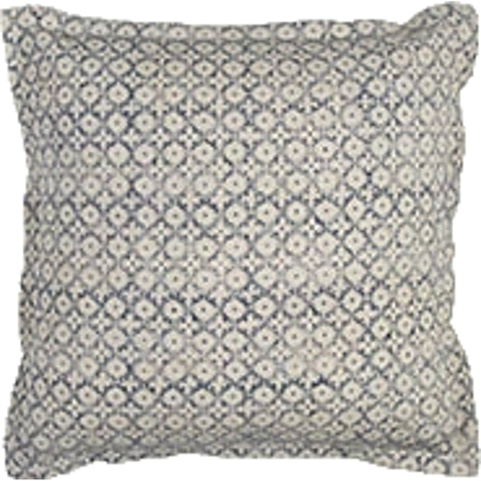 Verdigris Pillow by HedgeApple Essentials in blue, natural. Made from cotton in a transitional style.