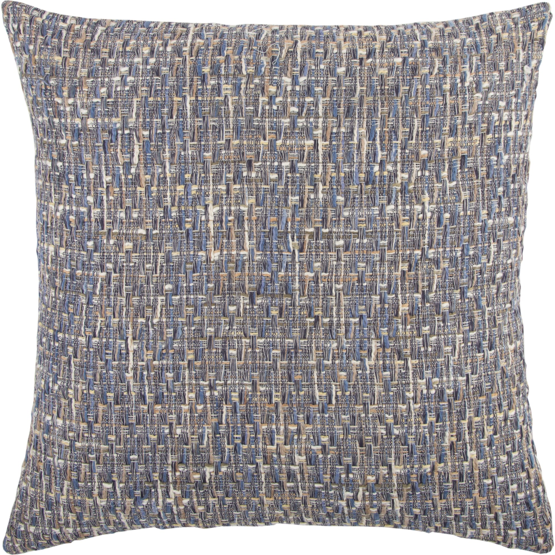 Multnomah Pillow by HedgeApple Essentials in blue multi. Made from polyester, cotton in a transitional style.