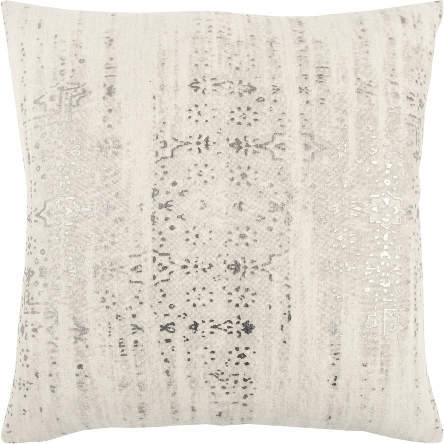 000 SR-870239,SR-885752 | Primary Silo | Grandview Pillow by HedgeApple Essentials in natural, silver. Made from cotton, flax in a modern style.