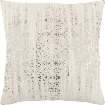 Grandview Pillow by HedgeApple Essentials in natural, silver. Made from cotton, flax in a modern style.