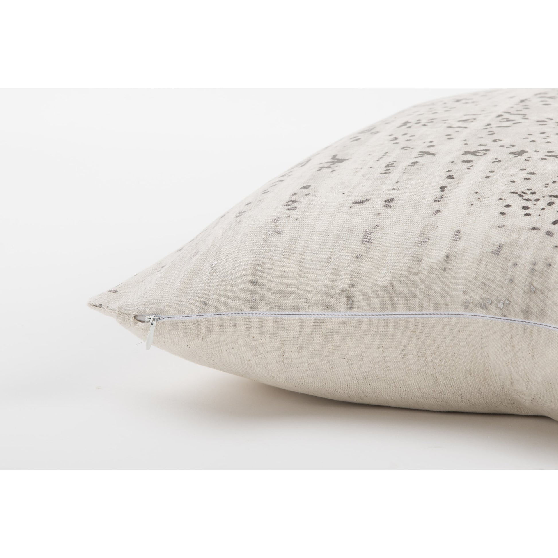 Grandview Pillow by HedgeApple Essentials in natural, silver. Made from cotton, flax in a modern style.