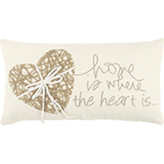 Hansford Pillow by HedgeApple Essentials in ivory. Made from polyester, cotton in a cottage & farmhouse style.