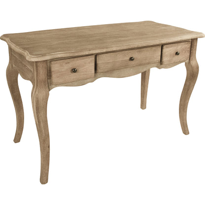 Serene Desk by Zentique in limed gray oak and oak. Made from oak in a cottage & farmhouse style.