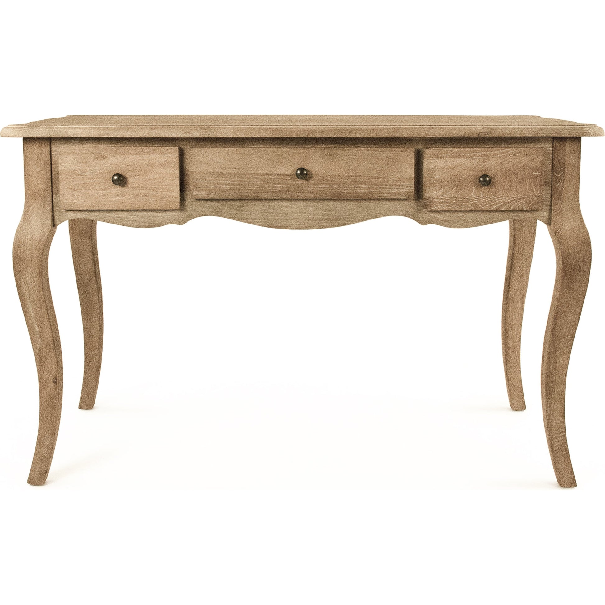 Serene Desk by Zentique in limed gray oak and oak. Made from oak in a cottage & farmhouse style.