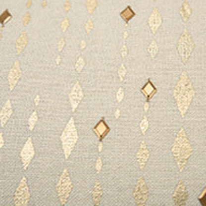 Grainger Pillow by HedgeApple Essentials in gold, natural. Made from cotton in a modern style.