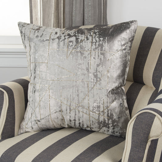 Nelson Pillow by HedgeApple Essentials in grey. Made from cotton in a modern style.