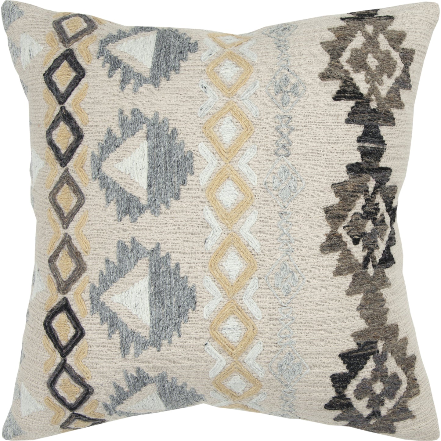 000 SR-870364,SR-885832 | Primary Silo | Bowcreek Pillow by HedgeApple Essentials in natural. Made from polyester, cotton in a rustic style.