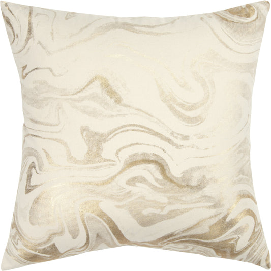 McCurtain Pillow by HedgeApple Essentials in gold, ivory. Made from cotton in a traditional style.