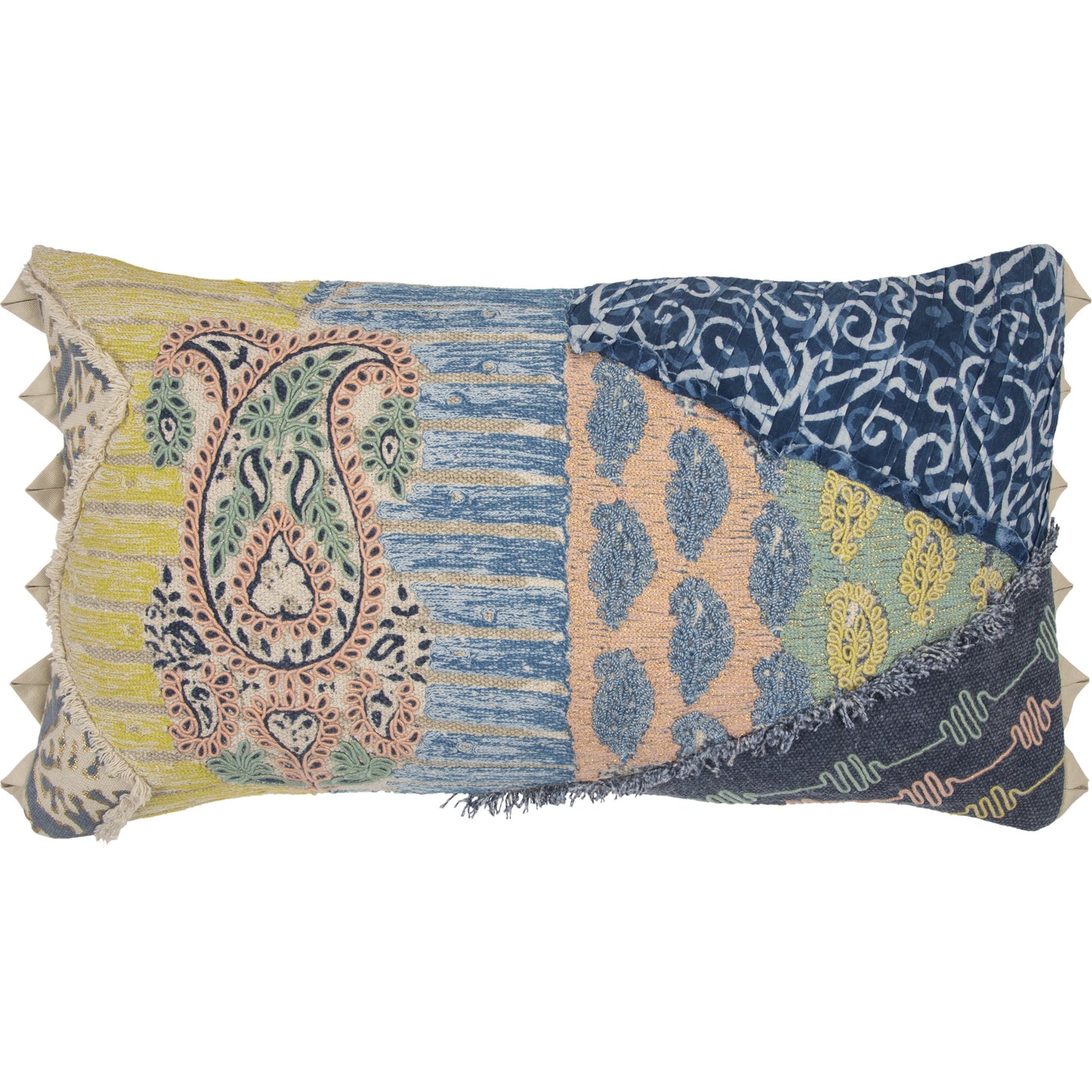 000 SR-870514,SR-885944 | Primary Silo | Clarke Pillow by HedgeApple Essentials in multi. Made from cotton in a eclectic & global style.