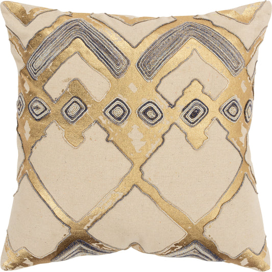 Venango Pillow by HedgeApple Essentials in natural. Made from cotton in a eclectic & global style.