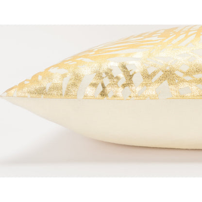 Delta Pillow by HedgeApple Essentials in gold. Made from cotton in a unique style.
