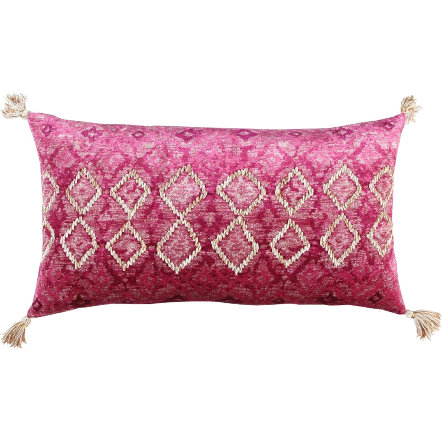 001 SR-870665,SR-886076 | Primary Silo | Yavapai Pillow by HedgeApple Essentials in pink. Made from unique in a eclectic & global style.