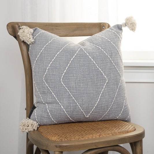 Bee Pillow by HedgeApple Essentials in grey. Made from unique in a eclectic & global style.