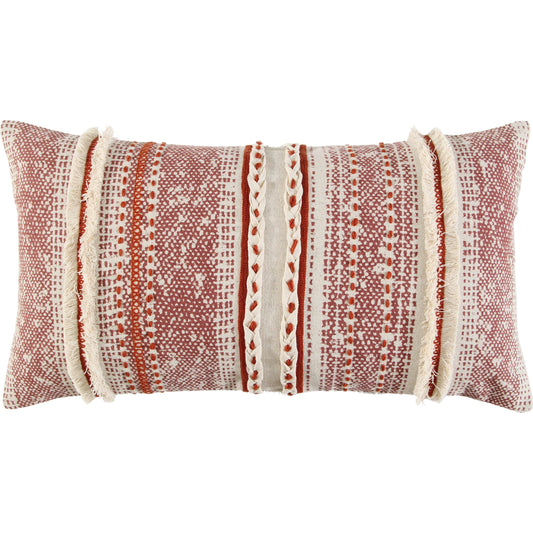 Buena Pillow by HedgeApple Essentials in rust, natural. Made from unique in a rustic style.