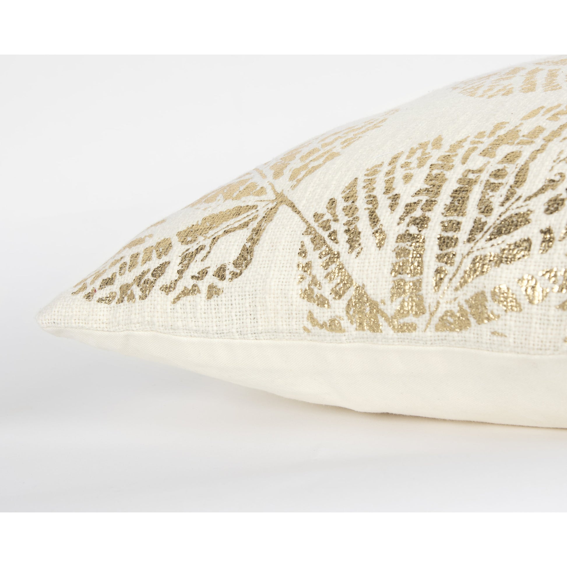 Levy Pillow by HedgeApple Essentials in gold, ivory. Made from unique in a modern style.