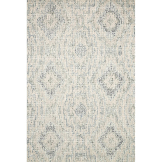 Tatum TW-01 Rug by Loloi in slate, silver. Made from 100% wool in a eclectic & global style.
