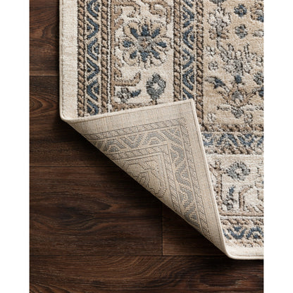 Teagan TEA-02 Rug by Loloi in oatmeal, ivory. Made from high pile: 100% polypropylene, short pile: 100% polyester in a unique style.