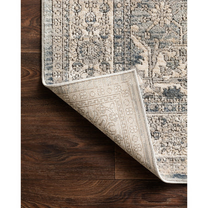 Teagan TEA-04 Rug by Loloi in sky, natural. Made from high pile: 100% polypropylene, short pile: 100% polyester in a unique style.