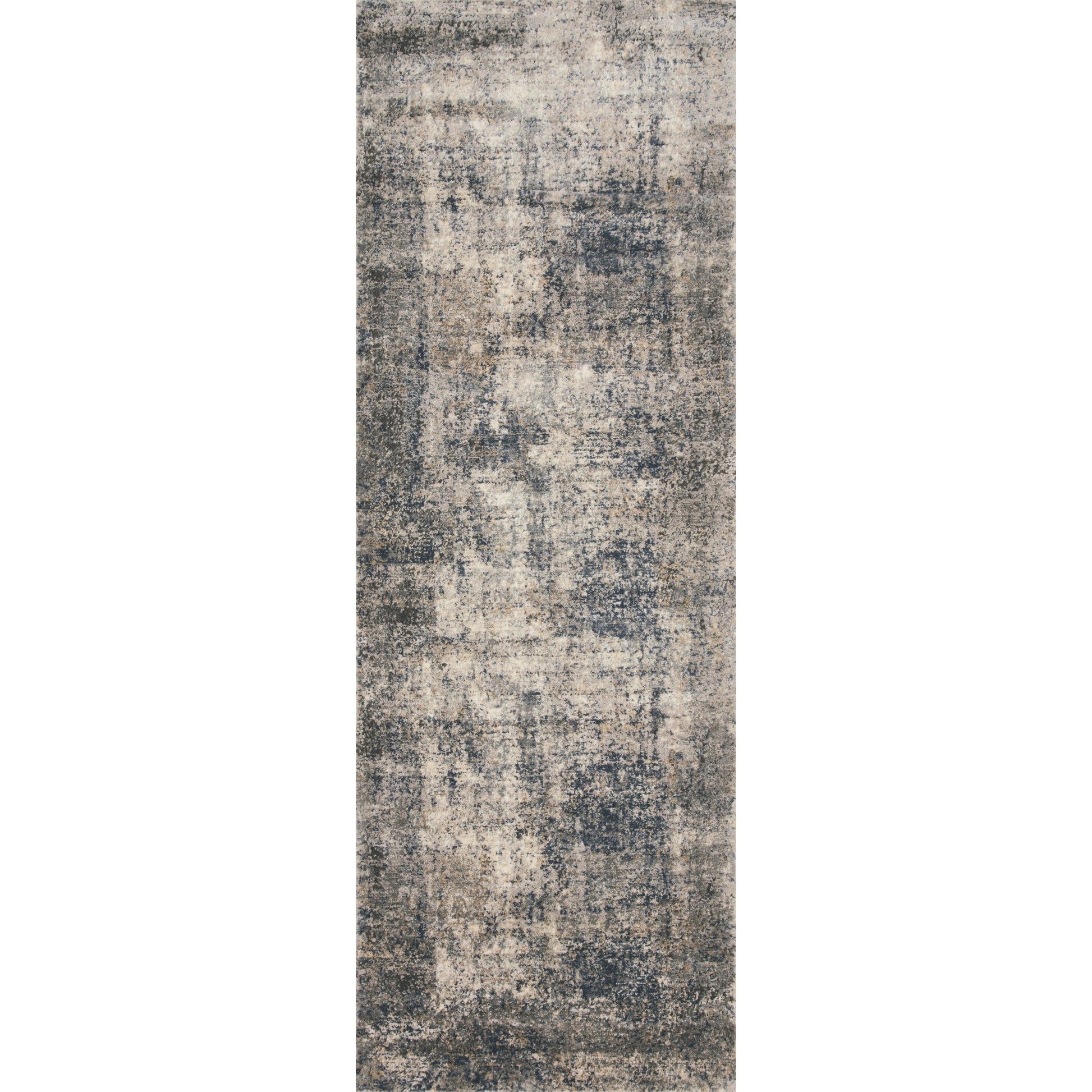 Teagan TEA-05 Rug by Loloi in denim, slate. Made from high pile: 100% polypropylene, short pile: 100% polyester in a unique style.