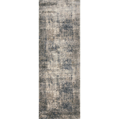 Teagan TEA-05 Rug by Loloi in denim, slate. Made from high pile: 100% polypropylene, short pile: 100% polyester in a unique style.