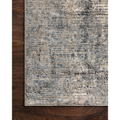 Teagan TEA-05 Rug by Loloi in denim, slate. Made from high pile: 100% polypropylene, short pile: 100% polyester in a unique style.