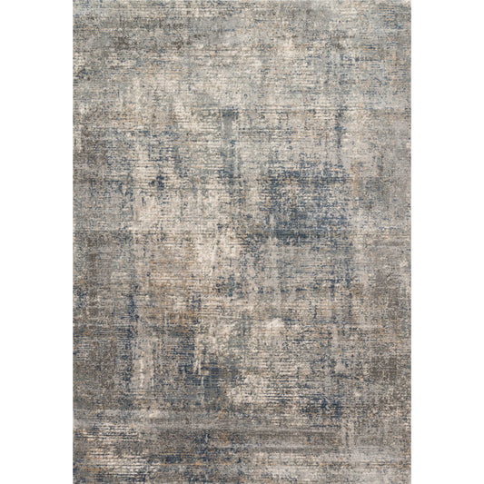 Teagan TEA-05 Rug by Loloi II in denim, slate. Made from high pile: 100% polypropylene, short pile: 100% polyester in a uniqu