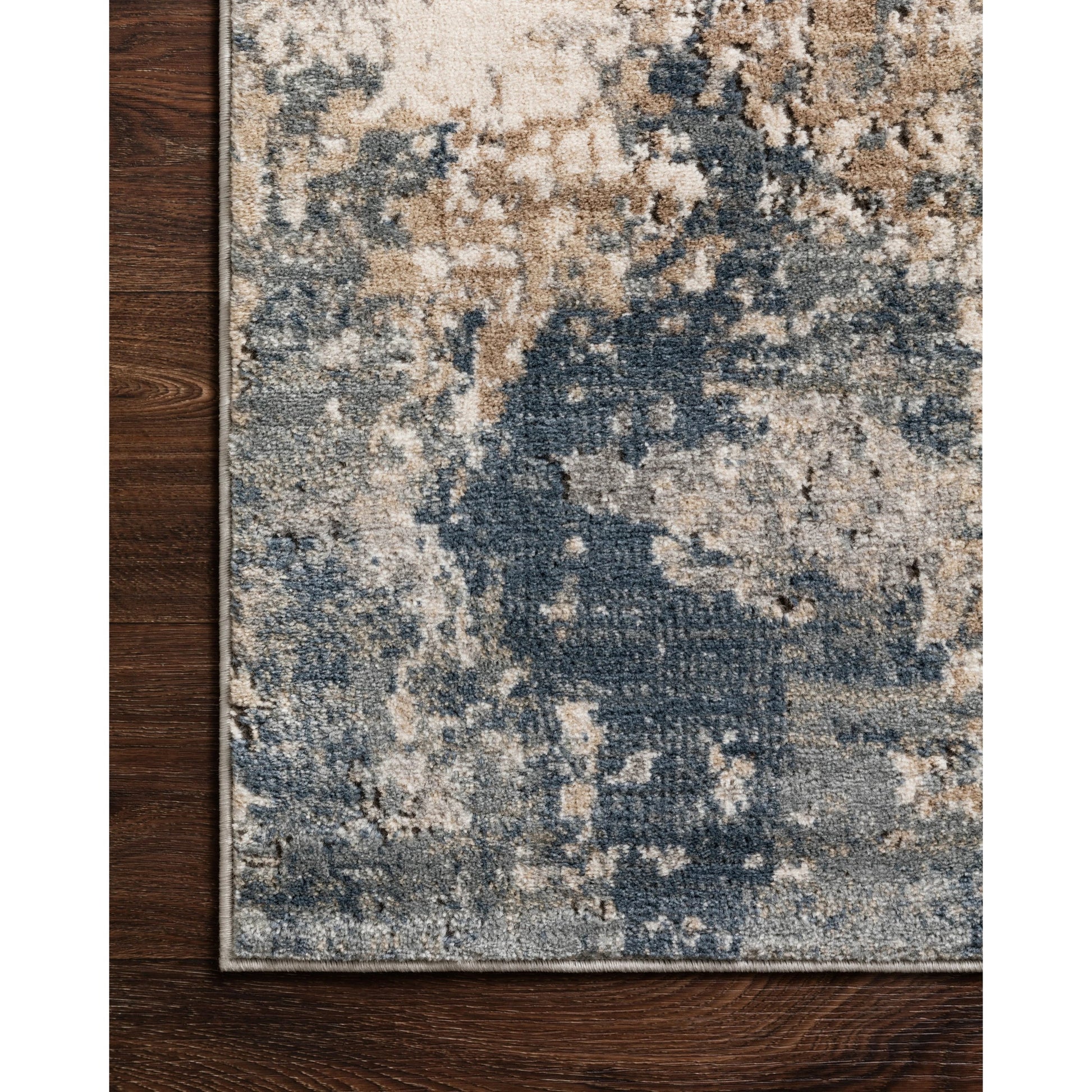 Teagan TEA-06 Rug by Loloi in sand, mist. Made from high pile: 100% polypropylene, short pile: 100% polyester in a unique style.