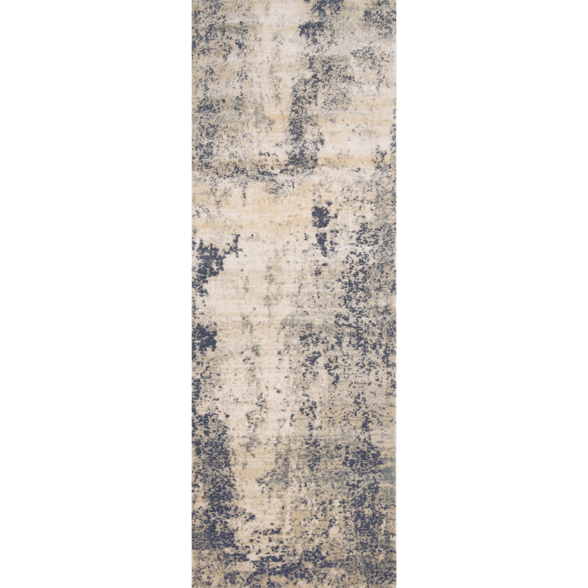 Teagan TEA-07 Rug by Loloi in natural, denim. Made from high pile: 100% polypropylene, short pile: 100% polyester in a unique style.