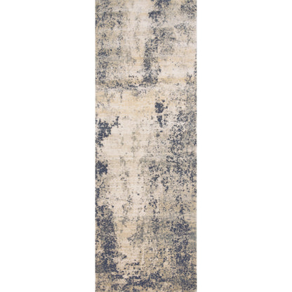 Teagan TEA-07 Rug by Loloi in natural, denim. Made from high pile: 100% polypropylene, short pile: 100% polyester in a unique style.