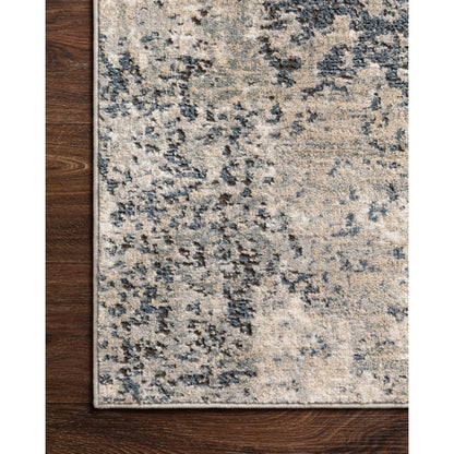 Teagan TEA-07 Rug by Loloi in natural, denim. Made from high pile: 100% polypropylene, short pile: 100% polyester in a unique style.