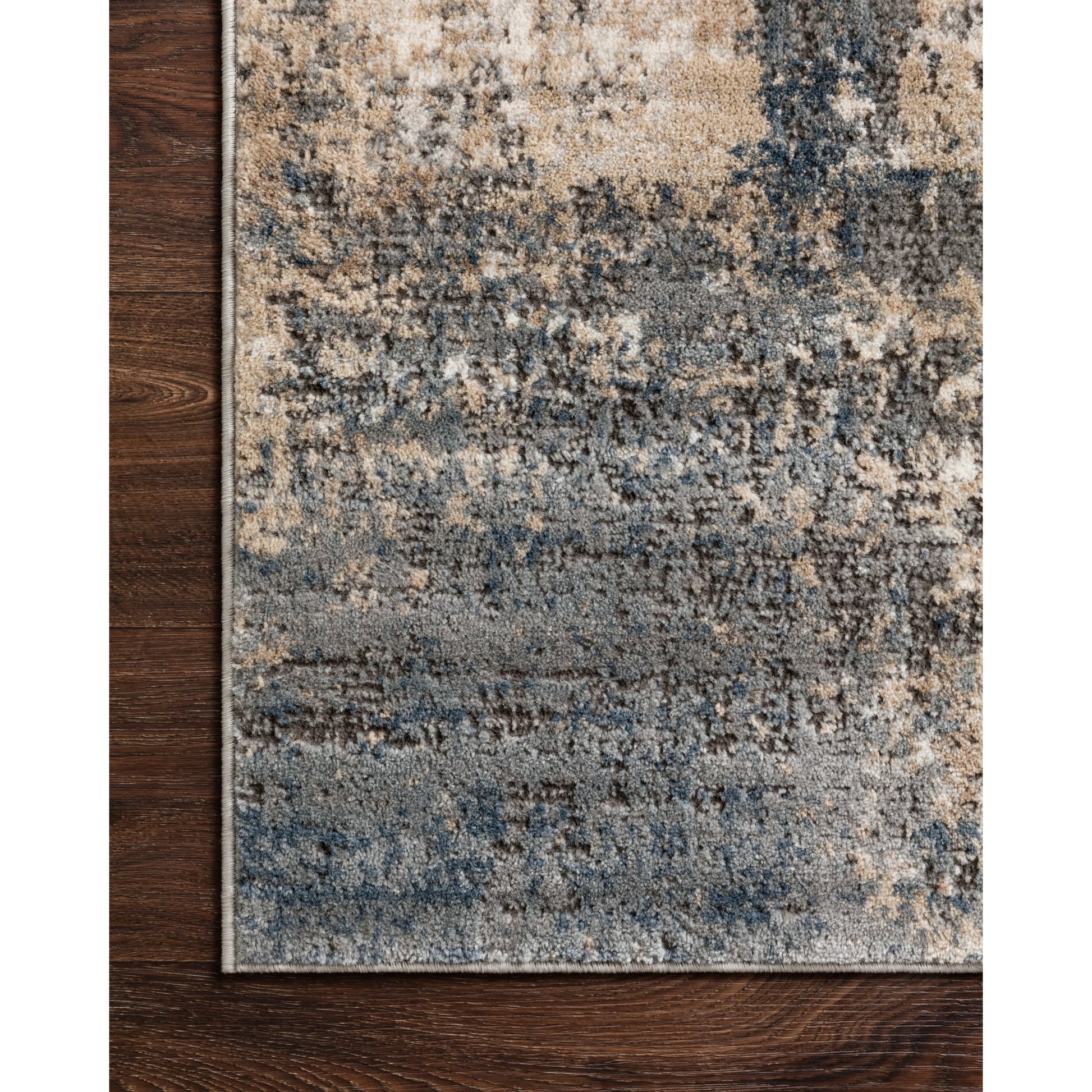 Teagan TEA-08 Rug by Loloi in ivory, mist. Made from high pile: 100% polypropylene, short pile: 100% polyester in a unique style.