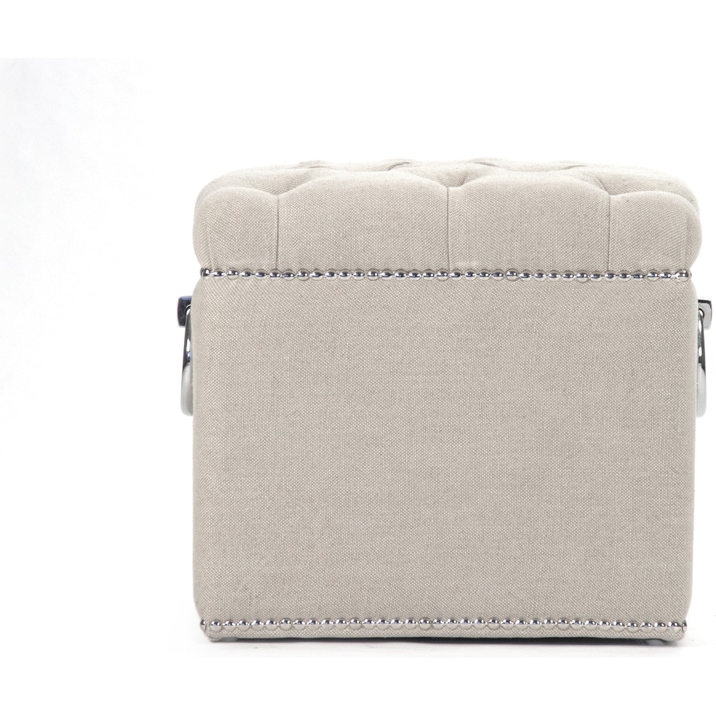 007 S-337999 | Additional Silo | Paol Stool by Zentique in light linen, cotton and oak. Made from oak in a traditional style.