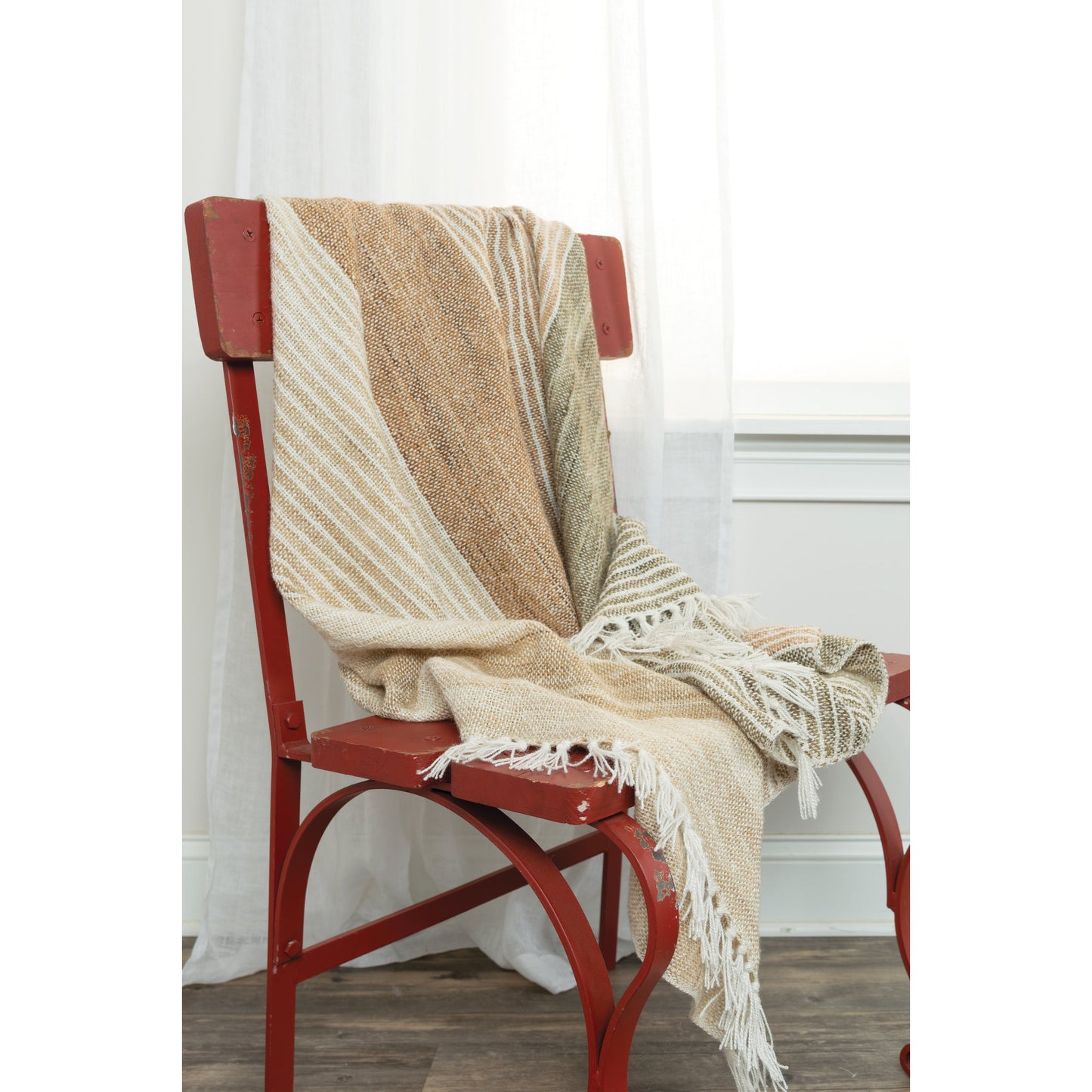 061 SR-870821 | Lifestyle | Muhlenberg Indoor/Outdoor Throw by HedgeApple Essentials in multi, browns. Made from polyester in a transitional style.