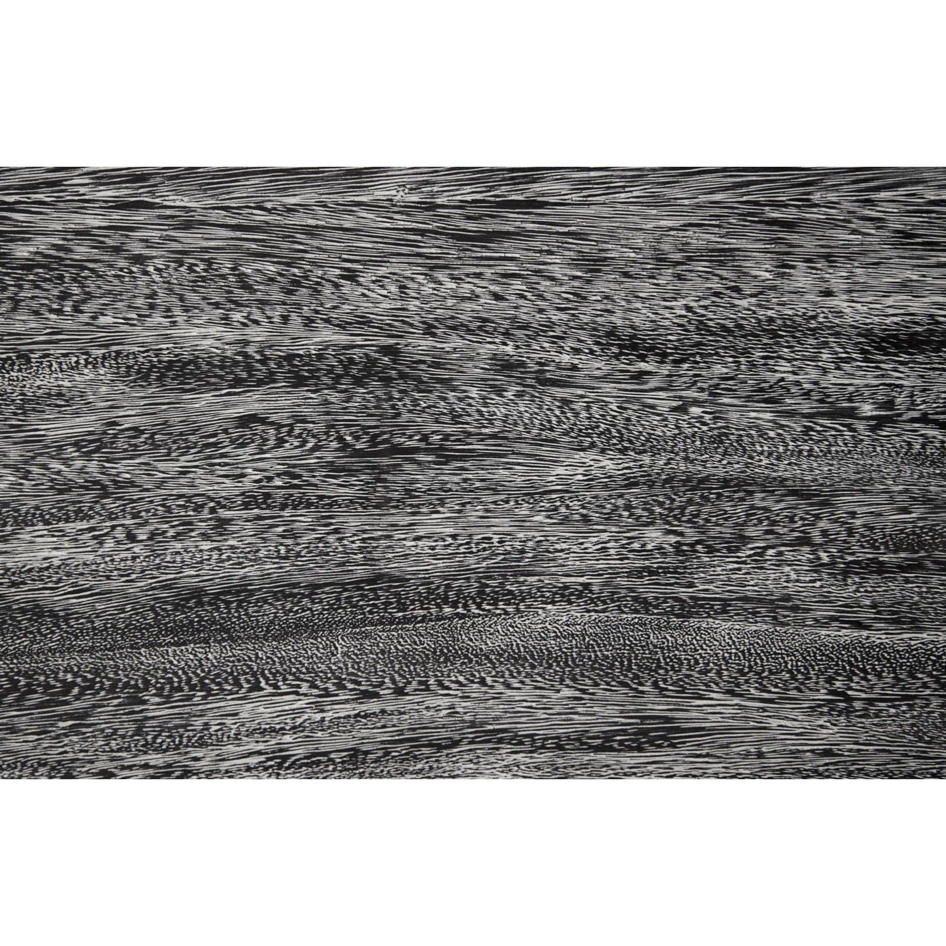 Floating Chamcha Wood Side Table by Phillips Collection in gray stone. Made from wood in a modern style.