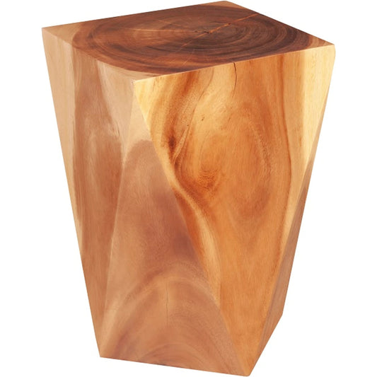 Twist Stool by Phillips Collection in natural. Made from wood, chamcha wood in a modern style.