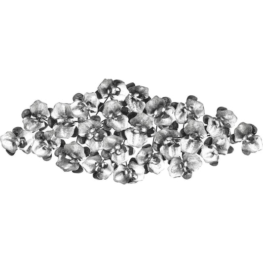 Orchid Collage Wall Art by Phillips Collection in silver. Made from metal in a eclectic & global style.