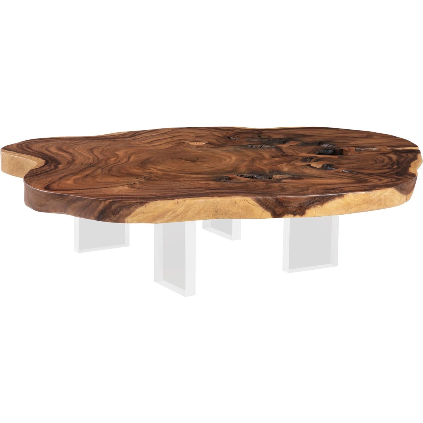 001 SI-1944842 | Primary Silo | Floating XL Natural Coffee Table by Phillips Collection in brown. Made from wood, chamcha wood in a modern style.