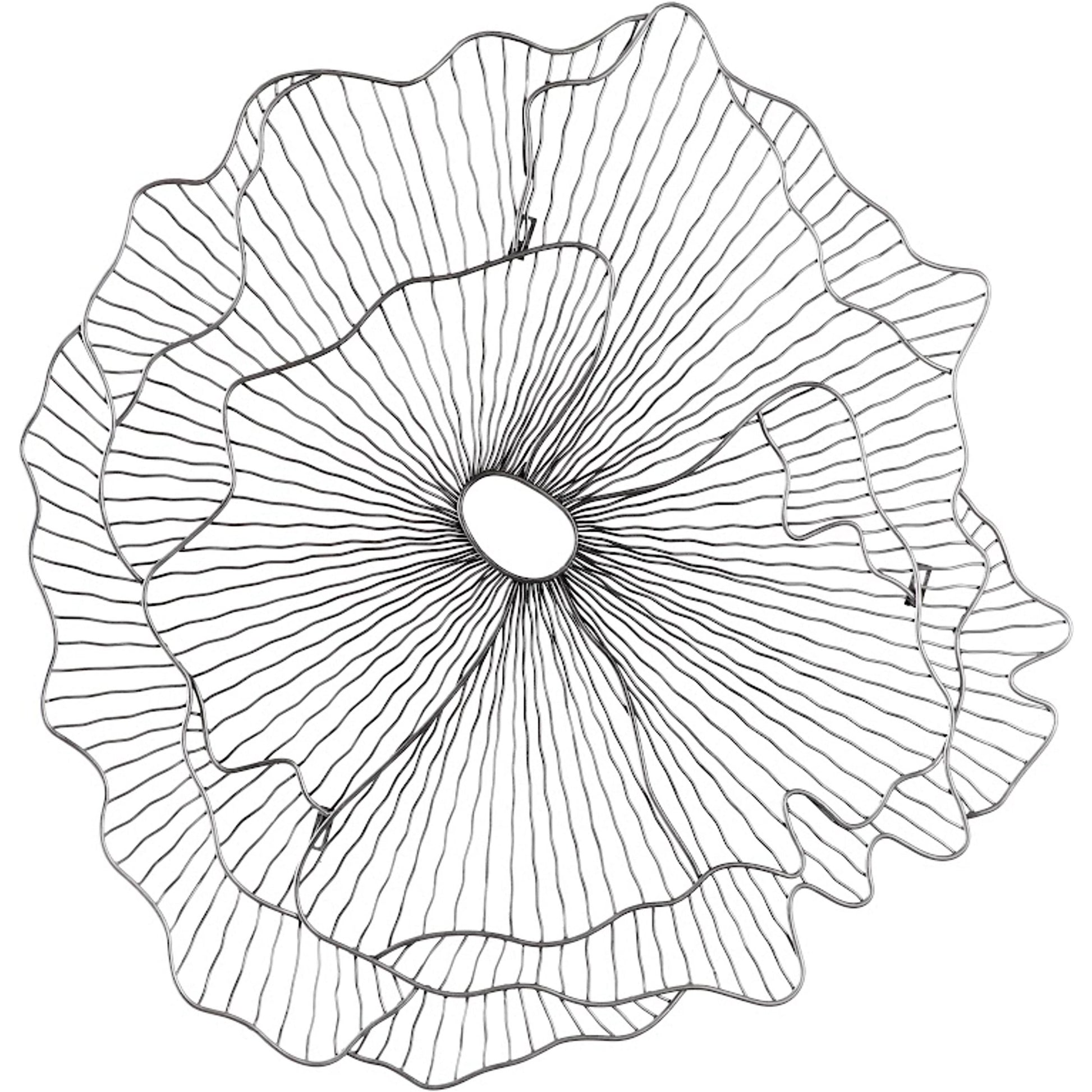 Poppy Flower Wall Art by Phillips Collection. Made from metal in a modern style.