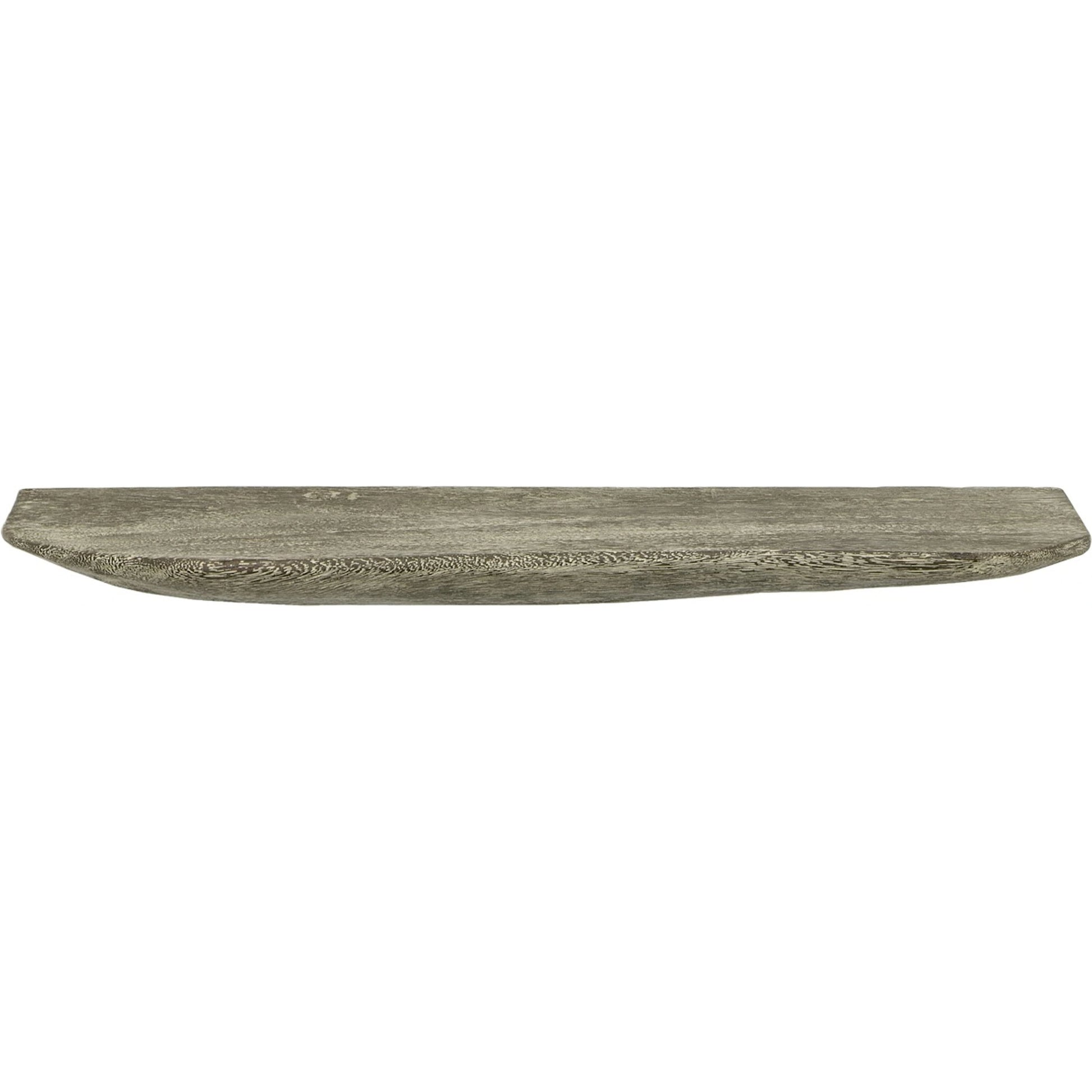 Floating Wall Shelf by Phillips Collection in gray and gray stone. Made from wood, chamcha wood in a modern style.
