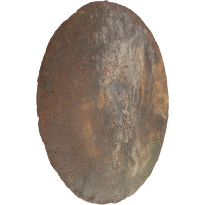 Galvanized Wall Disc by Phillips Collection in brown and rust. Made from metal in a modern style.