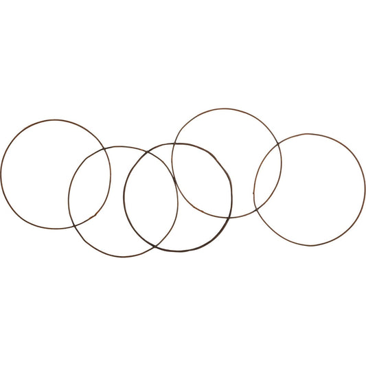 Olympic Wall Hanging by Phillips Collection in brown and rust. Made from metal in a modern style.
