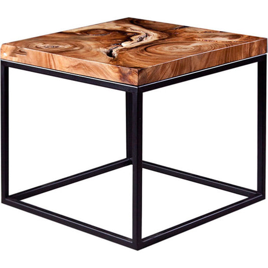 Martin Side Table by Phillips Collection in brown. Made from wood in a modern style.