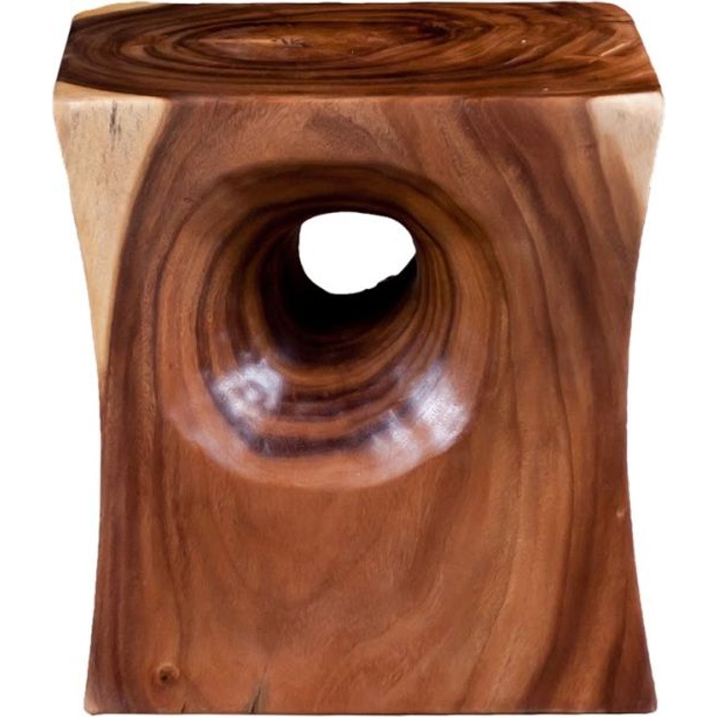 001 SR-820723 | Primary Silo | Peek a Boo Side Table by Phillips Collection in brown. Made from wood in a rustic style.