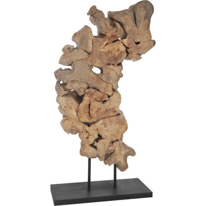 Pipal Wood Sculpture by Phillips Collection in brown, black. Made from wood in a eclectic & global style.