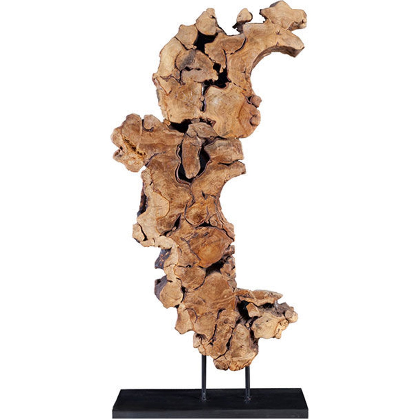 001 SR-820746 | Primary Silo | Pipal Wood Sculpture by Phillips Collection in brown, black. Made from wood in a eclectic & global style.