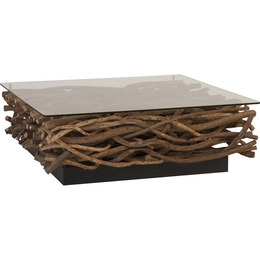 Vine Coffee Table by Phillips Collection in brown. Made from wood in a modern style.
