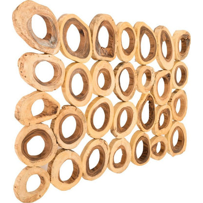 Chuleta Rings Wall Art by Phillips Collection in brown. Made from wood in a eclectic & global style.