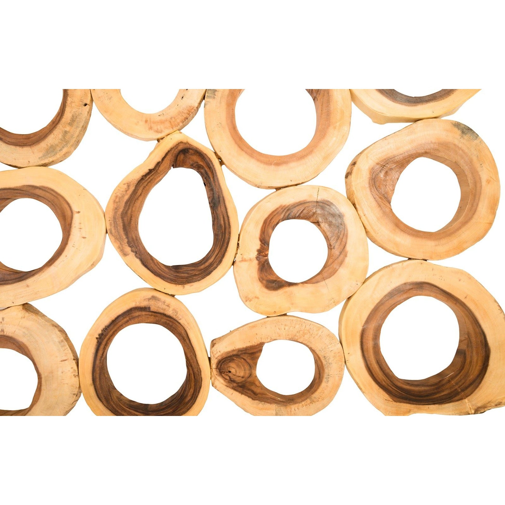Chuleta Rings Wall Art by Phillips Collection in brown. Made from wood in a eclectic & global style.